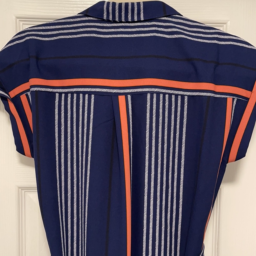 Express belted striped dress - Picture 6 of 7